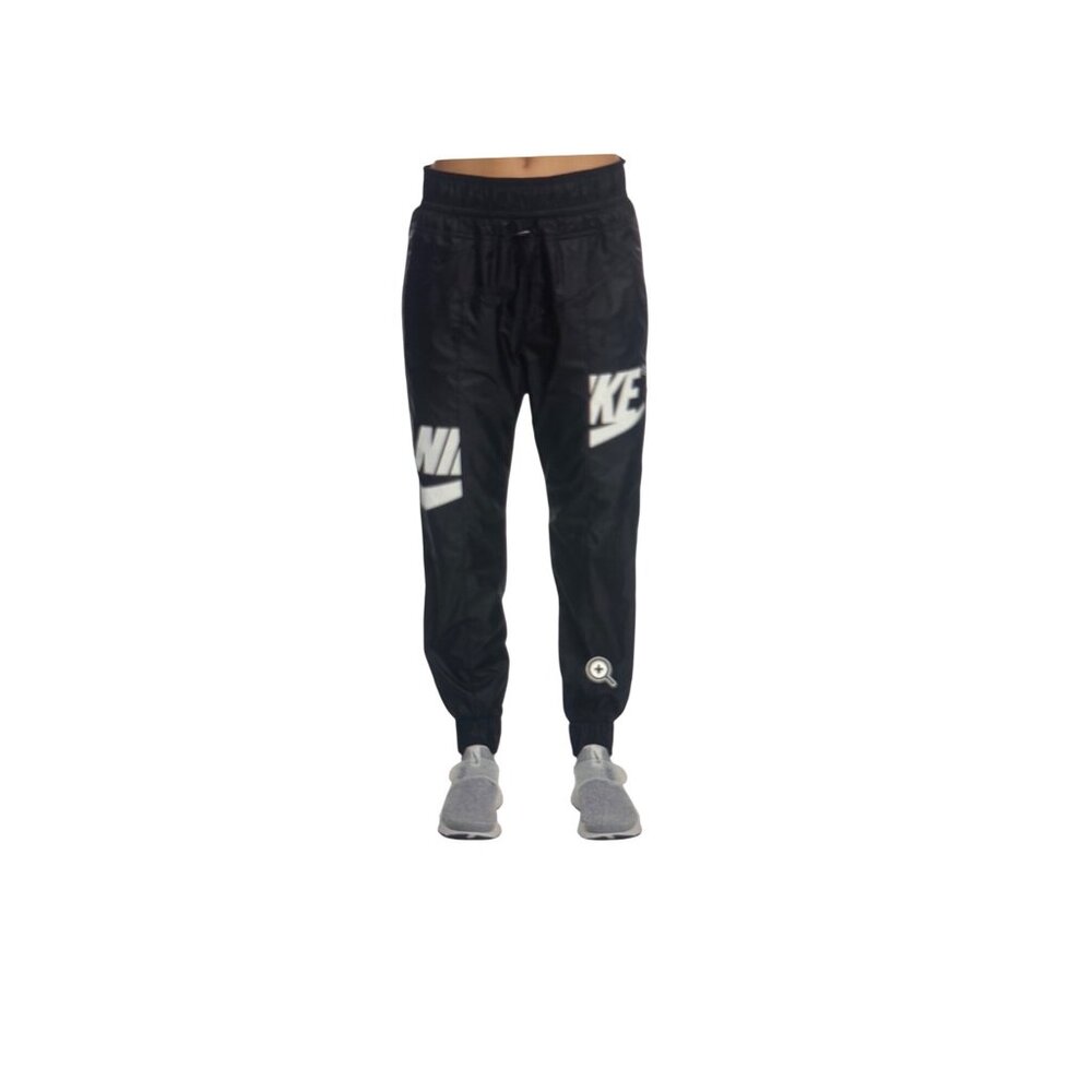 Nike Women's Sportswear Windrunner Pants Black White Size Large